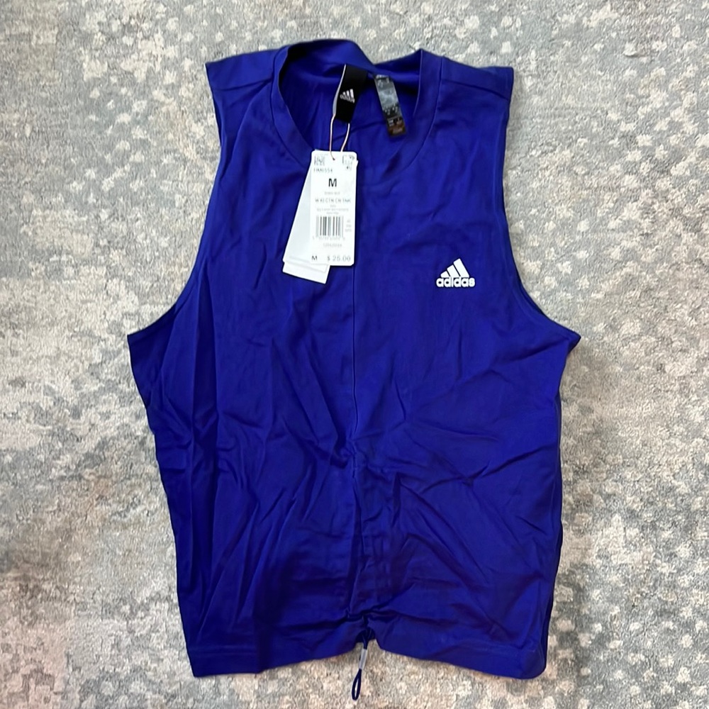 Adidas women’s cinch tank top - Legacy Indigo
